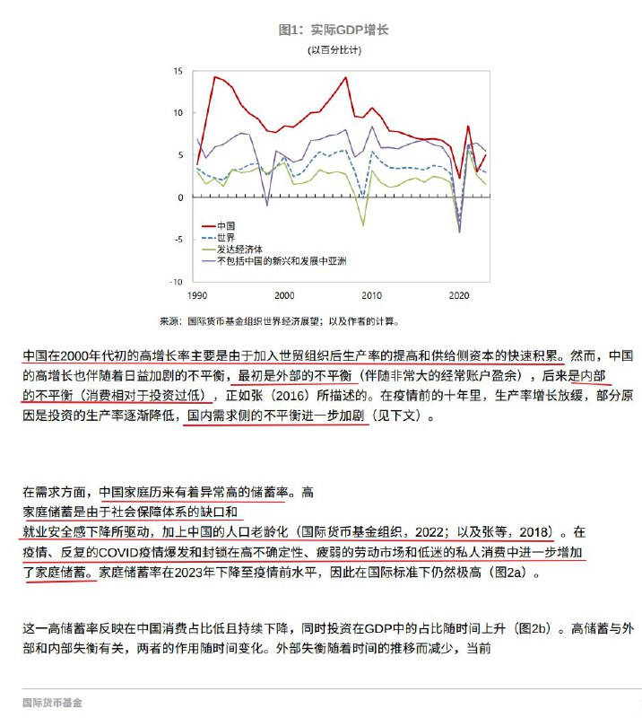 Time Horizon (Twitter)IMF：基准情形表明，潜在增长将在中长期内显著放缓，潜在GDP增长率在2025~2030年间可能降至约3.8%，而在2031-2040年间降至约2.8%