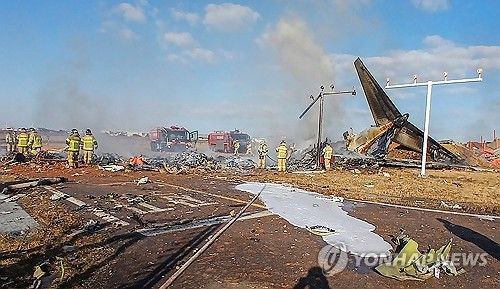 韩务安机场客机失事遇难人数增至85人 韩消防部门推测失事客机上大部分人员遇难韩联社务安12月29日电 韩国全罗南道务安国际机场29日发生坠机事故，消防部门推测机上大部分人员遇难
