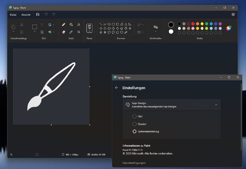 简讯: Windows 11 上的微软画图已支持深色模式微软开始在零售版中分发支持深色模式的画图软件