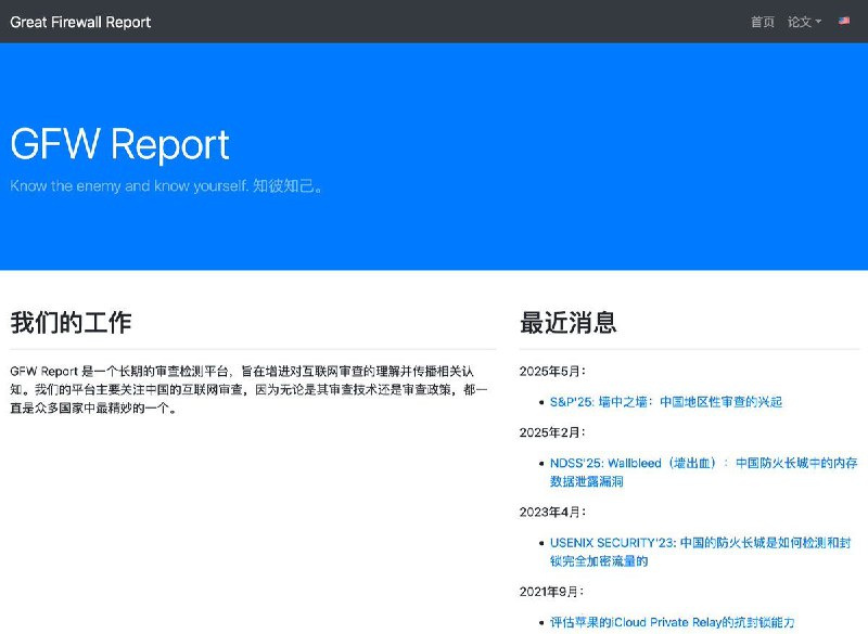 GFW Report 首次推出中文主页