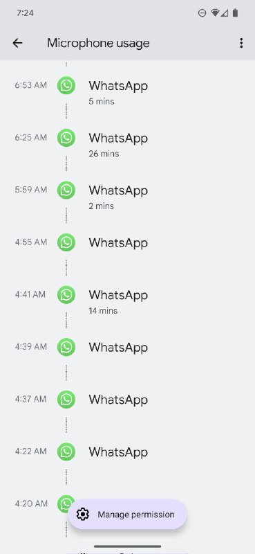 谷歌确认 Android 漏洞，该漏洞错误地显示持续的 WhatsApp 麦克风访问上个月有报道称，Android 版 WhatsApp 似乎在始终使用麦克风