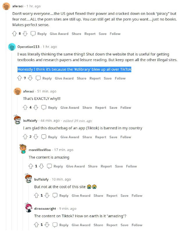 有人说是最近 TikTok 上 #zlibrary 话题突然火起来的缘故