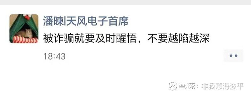 天风电子：被诈骗就要及时醒悟，不要越陷越深