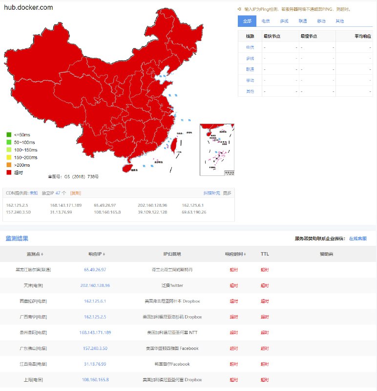 简讯：hub.docker.com 在中国境内遭遇DNS污染