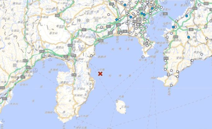 日本伊豆半岛近海发生4.9级地震当地时间9日17时42分左右，日本伊豆半岛近海发生4.9级地震，震源深度170公里，最大震感为震度2