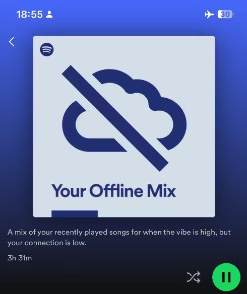 Spotify 正在测试智能离线下载Spotify CEO 丹尼爾·埃克发布推文说到：“ 我们一直在测试一个名为“你的离线混合”的新功能 ，这是一个为你离线时设计的播放列表