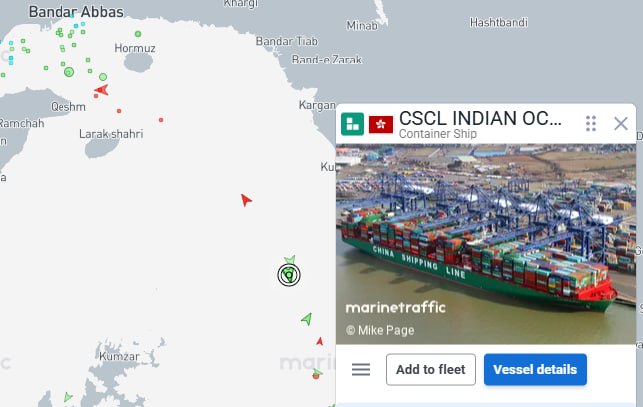市场消息：两艘与中国有关联的船只似乎试图第二次穿越霍尔木兹海峡