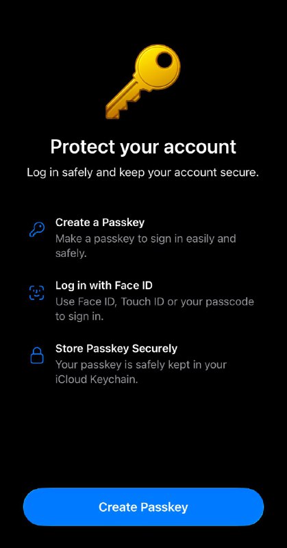 杜叔叔： 这短信费用十分滴昂贵，该想个办法解决下目前telegram已经支持passkey登陆，正在使用密码管理器的小伙伴可以添加了